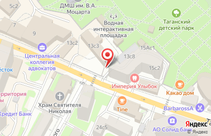 Пятерочка Универсам на Крестьянской заставе на карте