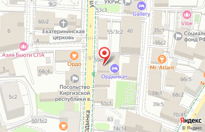 Химчистка-прачечная Диана на улице Большая Ордынка, 59 на карте