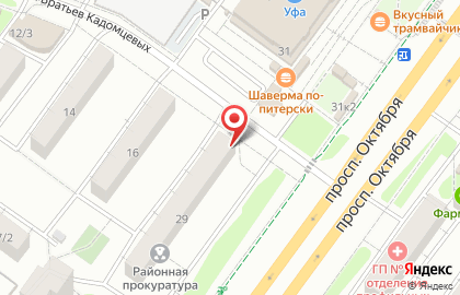 Банк Уралсиб в Уфе на карте