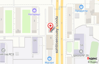 Торгово-сервисный центр Матрица на проспекте Автозаводцев на карте