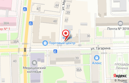 Сгомонь на улице Гагарина на карте