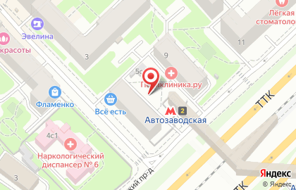 Ремонт окон Автозаводская на карте
