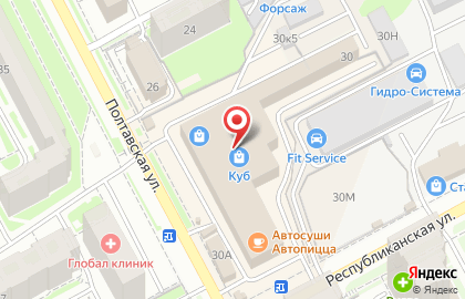 Салон красоты и SPA Миндаль на Полтавской улице на карте