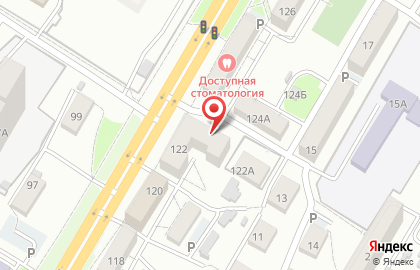 Продуктовый магазин в Железнодорожном районе на карте