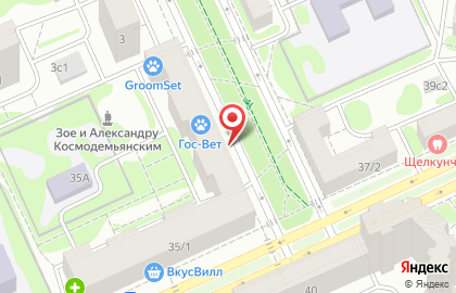 Отделение службы доставки Boxberry на улице Зои и Александра Космодемьянских на карте