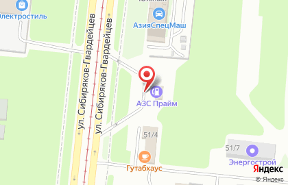 Кофейня Люблин на площади Сибиряков-Гвардейцев на карте