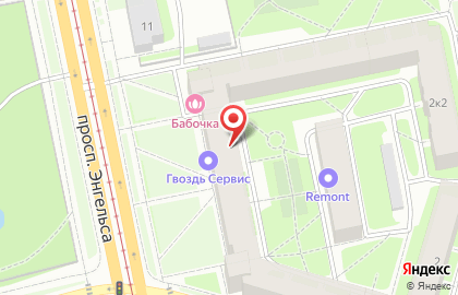 Подростково-молодежный центр Мир на метро Лесная на карте