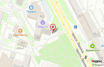 Наш город на проспекте Ленина на карте
