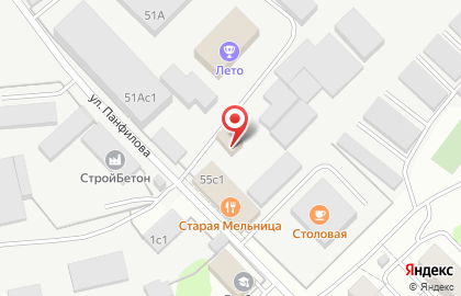Шиномонтажная мастерская Модерн на улице Панфилова на карте