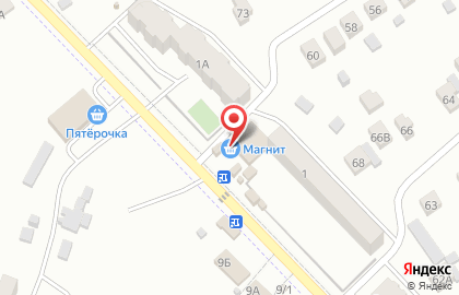 Супермаркет Магнит на Шоссейной улице в Смышляевке на карте