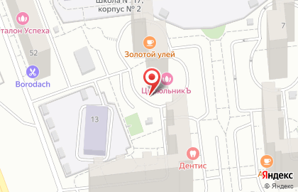 Мини-маркет Фортуна на улице Чистяковой на карте