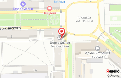 Модельная центральная городская библиотека Диалог на карте