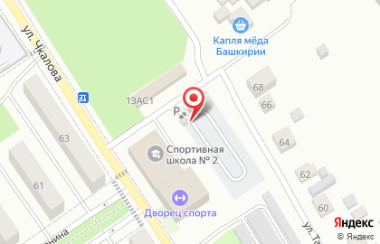 Автостоянка в Уфе на карте
