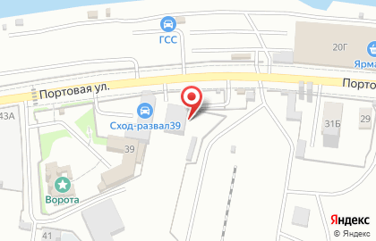 Транспортная компания ТрансКонтейнер в Московском районе на карте