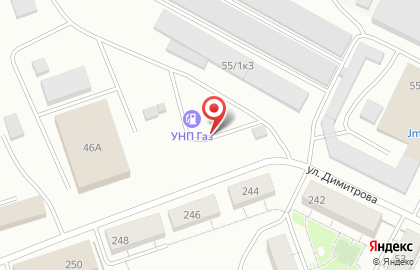 ООО АЗС УНП на улице Свободы на карте