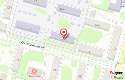 Детский сад Теремок №37 на Октябрьской улице на карте