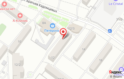Участковый пункт полиции №78 на улице Братьев Кадомцевых на карте