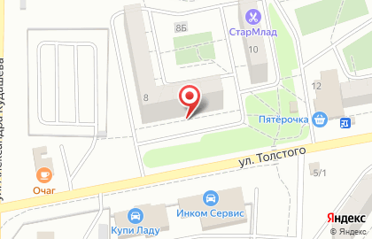 Медицинская компания Наука на улице Толстого на карте