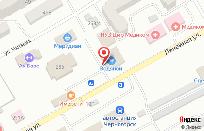 Магазин сантехнического оборудования Водяной на Линейной улице на карте