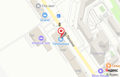 Специализированный магазин Отделочные материалы на улице Ленина на карте