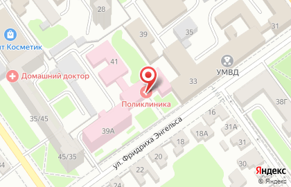 Поликлиника Управление МВД России по Тамбовской области на карте