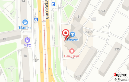 Магазин Элегант на улице Александра Матросова на карте