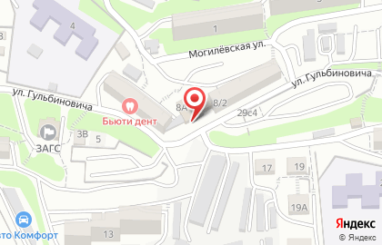 Академия киокусинкай Приморского края на улице Гульбиновича на карте
