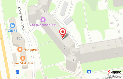 Медицинская клиника CMD на улице Беринга на карте