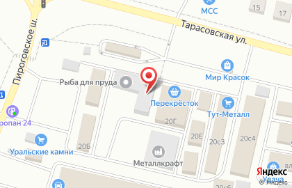 Ангар8 на Тарасовской улице на карте