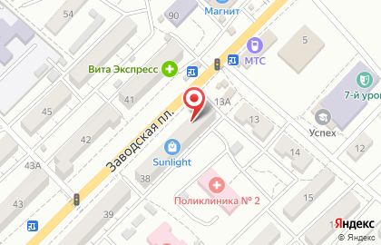 Ломбард Дельта на Заводской улице на карте