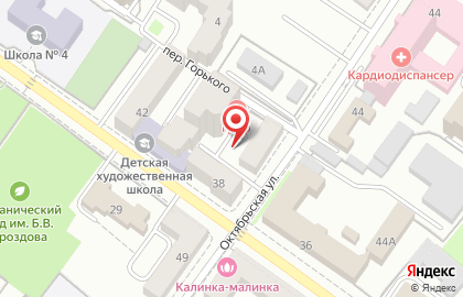 Граф в переулке Горького на карте