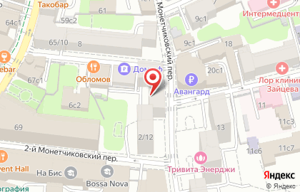 Салон эротического массажа Аураклуб на Павелецкой на карте
