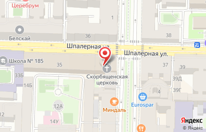 Церковь Иконы Божией Матери Всех Скорбящих Радость на карте