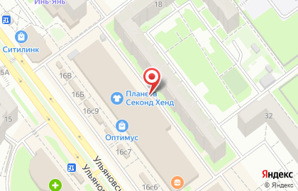 Магазин женской одежды Шоколад на Ульяновском проспекте на карте