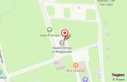 Храм святых благоверных князя Петра и княгини Февронии на карте