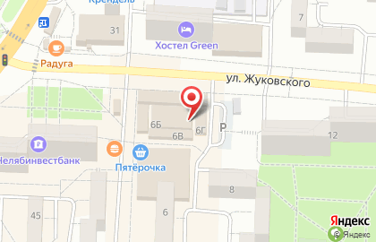 Магазин мясной продукции на улице Жуковского на карте