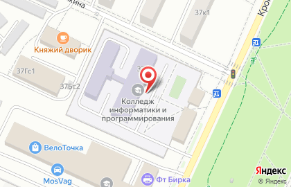 Московский колледж информатики и программирования на карте