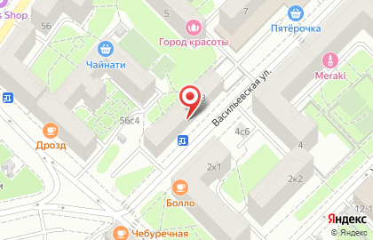Интернет-магазин косметики Fairynail.ru на Васильевской улице на карте