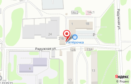 Мини-маркет 4за.рф на Радужной улице на карте