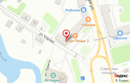 Пиццерия Додо Пицца на Советской площади на карте