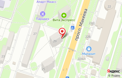 Книжный город на проспекте Макеева на карте