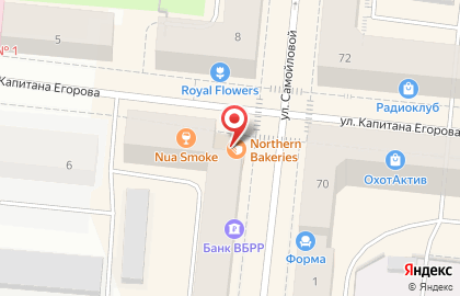 Кафе-кондитерская Northern Bakeries на улице Самойловой на карте