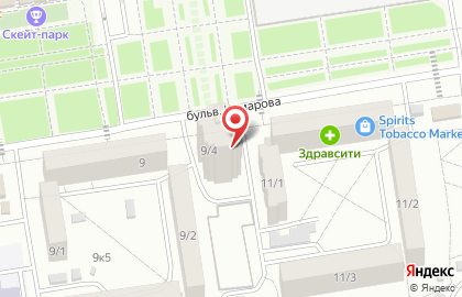 КБ Ренессанс Кредит на бульваре Комарова на карте