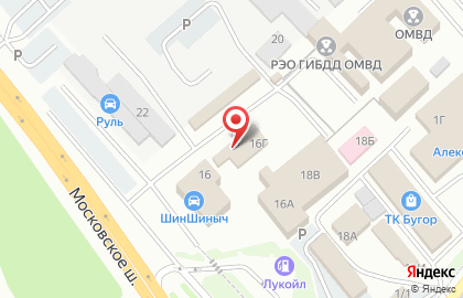 Магазин Автомастер на Московском шоссе на карте