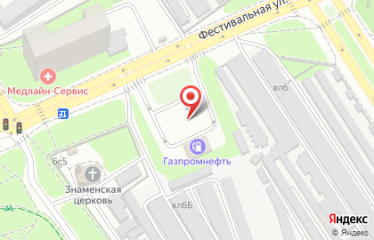 Автомойка Газпромнефть на Фестивальной улице на карте