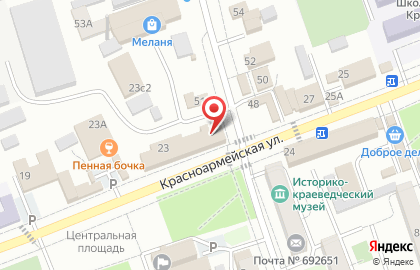 Магазин напитков Дилан на Красноармейской улице на карте
