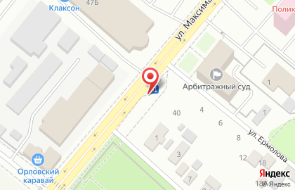 Кафе на Горького на карте