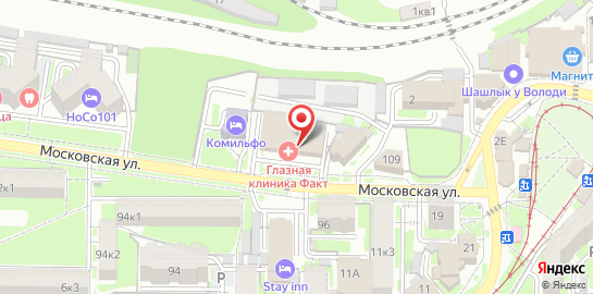Глазная клиника Факт на карте