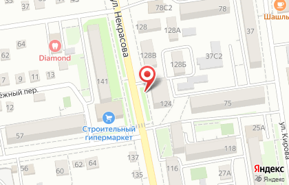Мастерская Техносервис на улице Некрасова на карте