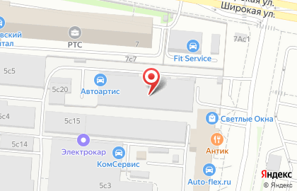 Автосервис и магазин автозапчастей Автоартис в Чермянском проезде на карте